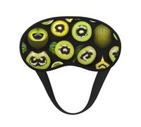 WZYCWB Máscara de ojos para dormir con estampado de kiwi verde, cobertura completa, alivia la fatiga ocular