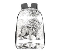 WZYCWB Mochila transparente con estampado de animales mitológicos, bolsa de viaje, bolsa de gimnasio ligera y duradera, mochila de viaje o mochila escolar