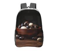 WZYCWB Mochila transparente con estampado de huevos de mil años, bolsa de viaje, bolsa de gimnasio ligera y duradera, mochila de viaje o mochila escolar