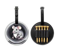 WZYCWB Mouse in The Hole - Bolsa de almacenamiento para camisetas de golf con estampado especial, diseño de hebilla portátil para colgar, Black, Talla única, Maleta