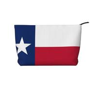 WZYCWB Neceser con diseño de bandera alemana, esencial para organizar cosméticos y productos para el cuidado de la piel., Bandera de Texas, Talla única