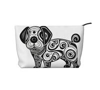 WZYCWB Neceser con diseño de gato a rayas, esencial para organizar cosméticos y productos para el cuidado de la piel., Perro extraño, Talla única