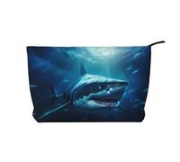 WZYCWB Neceser con diseño de gato brillante, esencial para organizar cosméticos y productos para el cuidado de la piel., Tiburones bajo el mar, Talla única