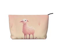 WZYCWB Neceser con estampado de plumaje, esencial para organizar cosméticos y productos para el cuidado de la piel., Oveja rosa, Talla única