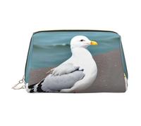 WZYCWB Neceser de piel con estampado de avatar de alpaca, perfecto para llevar o organizar el hogar, Bonita gaviota, Talla única