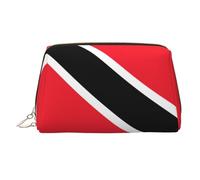 WZYCWB Neceser de piel con estampado de bandera alemana, perfecto para llevar o organizar el hogar, Bandera de Trinidad y Tobago, Talla única