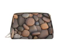WZYCWB Neceser de piel con estampado de la bandera de Seychelles, perfecto para llevar de mano u organización en el hogar, Pebbles in the Beach, Talla única