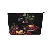 WZYCWB Neceser estampado de leopardo en una chaqueta de cuero, esencial para organizar cosméticos y productos para el cuidado de la piel., Frutas y vinos, Talla única