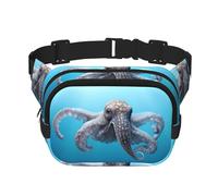 WZYCWB Octopus in the Sea - Riñonera deportiva moderna y moderna, bolsa pequeña de viaje ligera