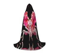 WZYCWB Orchid Praying Mantis S - Capa con capucha estampada juvenil perfecta para magos y disfraces de juego de rol (S-L)