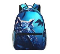 WZYCWB Owl in the Moonlight Mochila casual, 11.4 x 15.7 x 7.8 pulgadas, mochila para laptop para viajes, senderismo, negocios, camping, gimnasio