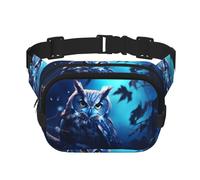 WZYCWB Owl in The Moonlight - Riñonera deportiva moderna y moderna, bolsa pequeña de viaje ligera