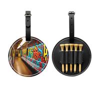 WZYCWB Painted Subway - Bolsa de almacenamiento para camisetas de golf con impresión especial, diseño de hebilla portátil para colgar, Black, Talla única, Maleta