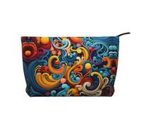 WZYCWB Panda Cubs in The Forest - Bolsa de almacenamiento para artículos de aseo personal, esencial para organizar cosméticos y productos para el cuidado de la piel., Rayas multicolores, Talla única