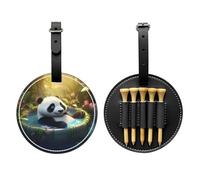 WZYCWB Panda Taking a Bath Special - Bolsa de almacenamiento para camisetas de golf con diseño de hebilla colgante portátil, Black, Talla única, Maleta