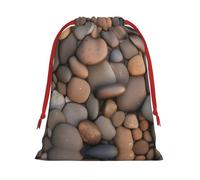 WZYCWB Pebbles in the beach - Bolsas de regalo impresas en L, perfectas para bodas, Navidad, cumpleaños y fiestas, S - L