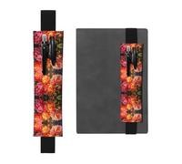 WZYCWB Peonies in Full Bloom - Portalápices de PVC de gran capacidad impreso + bolsa creativa para bolígrafos con banda elástica y diseño antideslizante