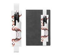 WZYCWB Portalápices de cuero con diseño de flamenco gigante, soporte ajustable para bolígrafos, perfecto para regalos de Navidad de vuelta a la escuela