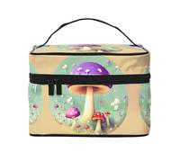 WZYCWB Purple Dream - Bolsa de cosméticos grande para mujer, bolsa de cosméticos portátil de gran capacidad, bolsa de cosméticos de viaje para niñas, color negro, talla única, color negro, talla única