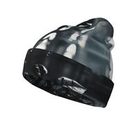 WZYCWB Rainy Night - Gorro de punto sin ala con estampado de rosas negras, versátil y cómodo para viajes diarios y viajes