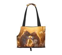 WZYCWB Rats in Love - Bolsa de viaje ligera para gatos y bolsa de hombro transpirable para perros pequeños para una fácil portabilidad