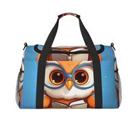 WZYCWB Red Bird Head - Bolsa de viaje de mano, bolsa de fin de semana, bolsa de yoga adecuada para fitness y otros escenarios, Búho de lectura, Talla única