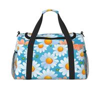 WZYCWB Red Bird Head - Bolsa de viaje de mano, bolsa de fin de semana, bolsa de yoga adecuada para fitness y otros escenarios, Margarita roja y blanca, Talla única