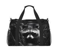 WZYCWB Red Bird Head - Bolsa de viaje de mano, bolsa de fin de semana, bolsa de yoga adecuada para fitness y otros escenarios, Raccoon in the Jungle, Talla única