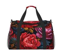 WZYCWB Red Bird Head - Bolsa de viaje de mano, bolsa de fin de semana, bolsa de yoga adecuada para fitness y otros escenarios, Peonías rojas, Talla única