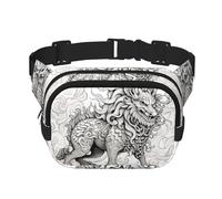WZYCWB Riñonera deportiva de animales mitológicos, bolsa cruzada moderna y de moda, bolsa pequeña de viaje ligera