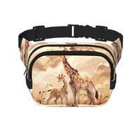 WZYCWB Riñonera deportiva de jirafa para madre e hijo, bolsa cruzada moderna y de moda, bolsa pequeña de viaje ligera