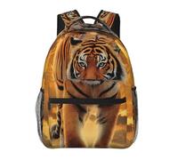 WZYCWB Rising Sun Tiger Mochila casual, 11.4 x 15.7 x 7.8 pulgadas, mochila para laptop para viajes, senderismo, negocios, camping, gimnasio