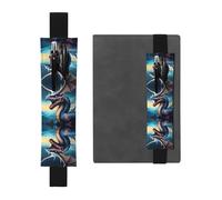 WZYCWB Roaring Dragon - Portalápices de PVC de gran capacidad con diseño de dragón rugido + bolsa creativa para bolígrafos con banda elástica y diseño antideslizante