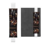 WZYCWB Rooster Family Portfolio - Marcapáginas ajustable para diario, soporte de cuero para bolígrafos, perfecto para el regreso a clases, regalo de Navidad, soporte de cuero para bolígrafos,