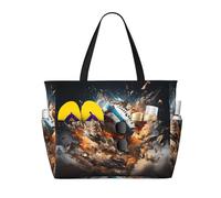 WZYCWB Rugby on Fire - Bolsa de viaje grande para gimnasio, piscina, con cremallera