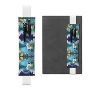 WZYCWB Running Unicorns - Marcapáginas ajustable para diario, soporte de cuero para bolígrafos, perfecto para el regreso a clases, regalo de Navidad, soporte de cuero para bolígrafos,