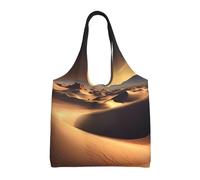 WZYCWB Sahara Desert - Bolsa de lona con un solo hombro impreso, bolsa de compras de comestibles, bolsa de lona de uso diario