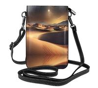 WZYCWB Sahara Desert - Bolso cruzado de cuero ligero para mujer, bolso de hombro para teléfono celular, bolsa de viaje con ranuras para tarjetas de crédito