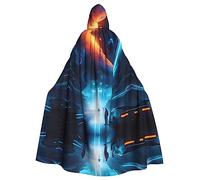 WZYCWB Science Fiction Future - Capa con capucha para adultos, unisex, para decoración de fiesta, Halloween, carnaval y disfraz de cosplay