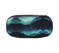 WZYCWB Science Fiction Stars - Estuche para lápices de gran capacidad, caja de almacenamiento multifuncional, portátil y duradero, para suministros de oficina y escuela, Black, Talla única, Estuche de