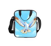 WZYCWB Seagulls in flight - Bolso de hombro transparente con cremallera y correa para el hombro para mujeres y hombres, trabajo, compras