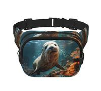 WZYCWB Seal Pup, riñonera para deportes acuáticos, bolsa cruzada moderna y de moda, bolsa pequeña de viaje ligera