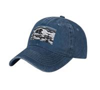 WZYCWB Seals on Ice - Gorra de béisbol con estampado negro, gorra de golf para deportes al aire libre, visera solar casual, azul marino, Talla única