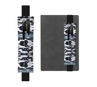 WZYCWB Seals on Ice - Portalápices de PVC de gran capacidad impreso + bolsa creativa para bolígrafos con banda elástica y diseño antideslizante