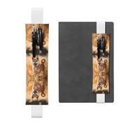 WZYCWB Shiba Inu - Marcapáginas ajustable para diario, soporte de cuero para bolígrafos, perfecto para el regreso a clases, regalo de Navidad, soporte de cuero para bolígrafos,