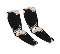 WZYCWB Silly Sheep Ice - Mangas de protección solar de seda, adecuadas para deportes al aire libre, ciclismo, pesca, golf y actividades de jardinería