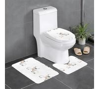 WZYCWB Silly Sheep - Juego de alfombras protectoras antideslizantes para el baño del hogar, secado rápido y fácil de limpiar
