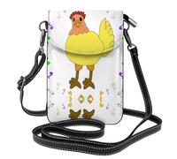 WZYCWB Singing hen - Bolso cruzado ligero de cuero para mujer, bolso de hombro para teléfono celular, bolsa de viaje con ranuras para tarjetas de crédito,