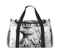 WZYCWB Sleeping Puppies - Bolsa de viaje de mano, bolsa de fin de semana, bolsa de yoga adecuada para fitness y otros escenarios, Sketch Eagle Head, Talla única
