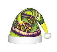 WZYCWB Sombrero de fiesta de Navidad con diseño de rana en un estanque, regalo de actividad para clase infantil, accesorio de decoración de Navidad